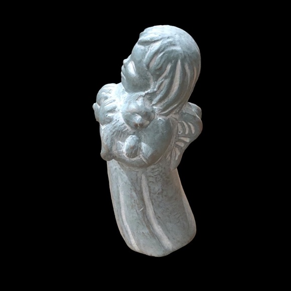 Isabel Bloom/Vintage/Cherub Girl holding cat/2000/signed sculpture/concrete - Picture 5 of 10